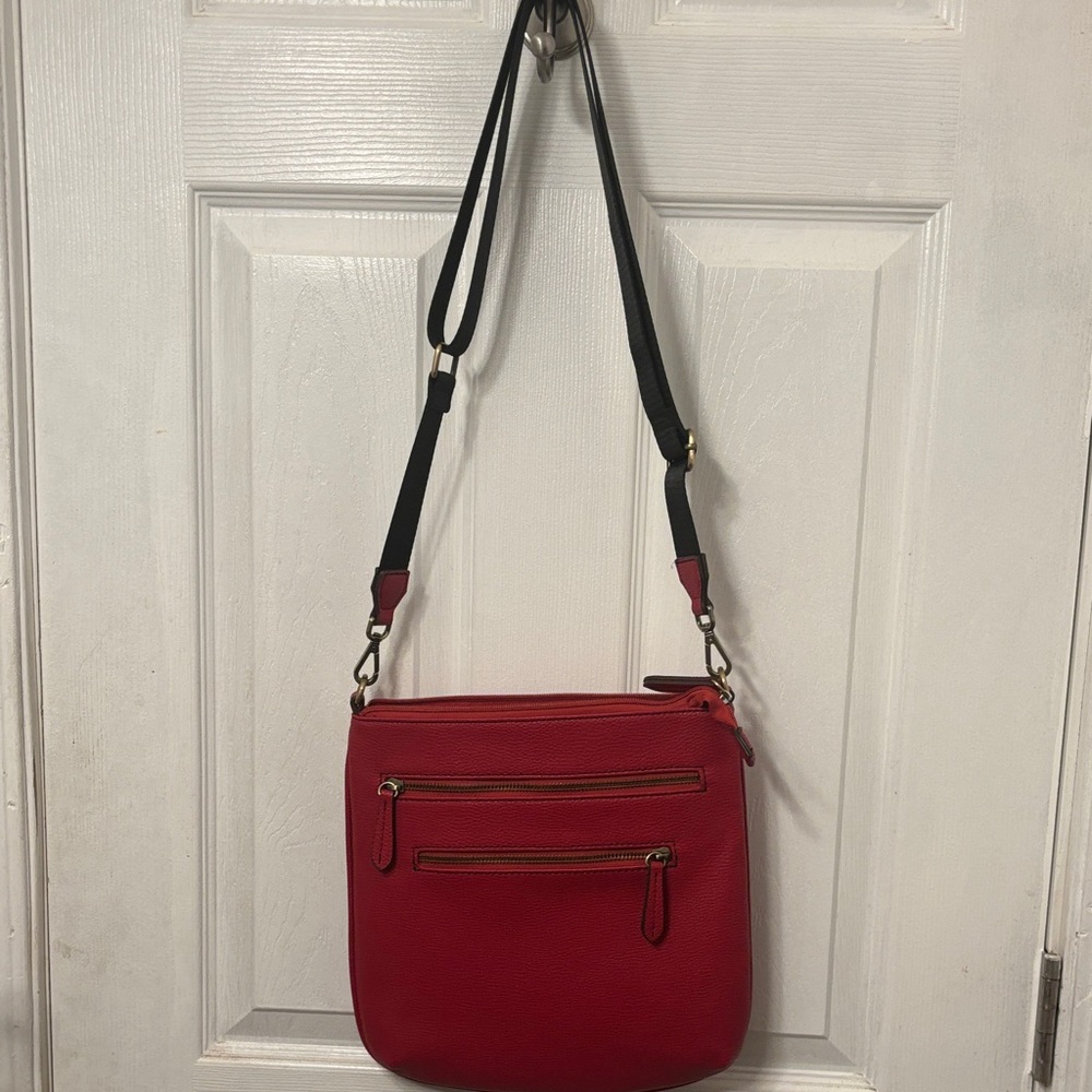 St. John's Bay Red and Black Crossbody Bag